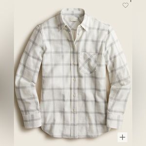 J. Crew Classic-fit shirt in windowpane plaid flannel
